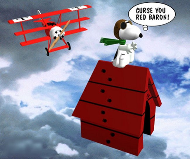 red baron snoopy stuffed animal