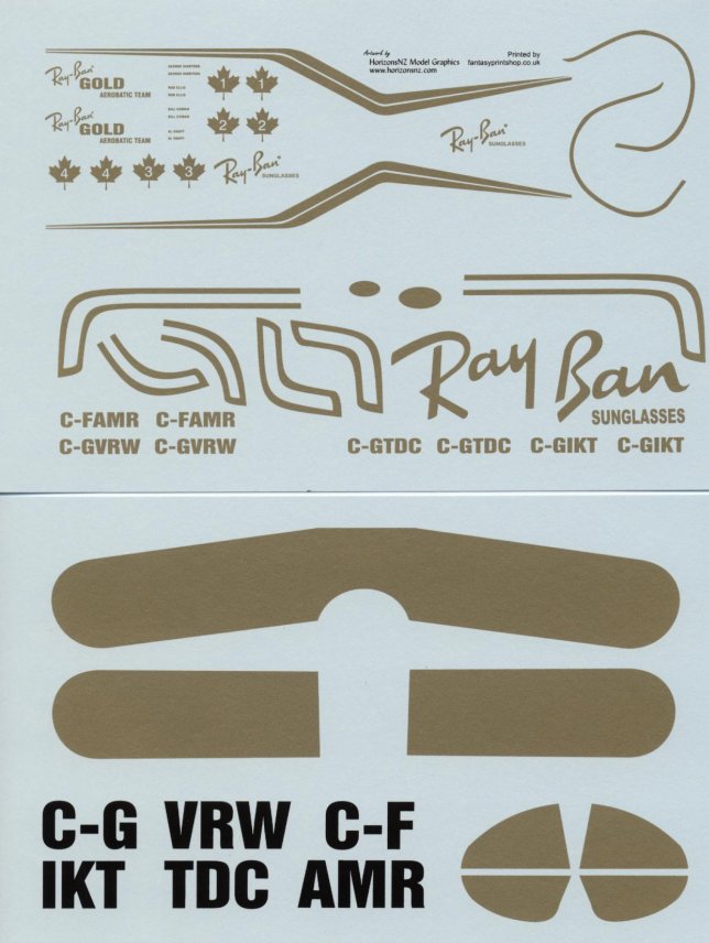 synder sort pant Airshowmodels.com 1/32 Pitts S2B Ray Ban Gold decals